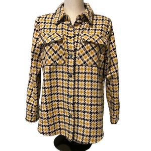 BB Dakota Steve Madden wool plaid shacket sz XS